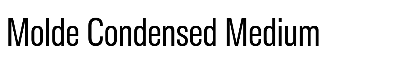 Molde Condensed Medium